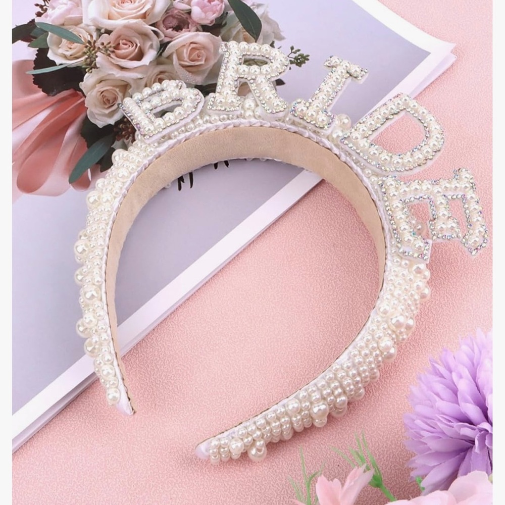Pearl Embellished Bride Headband